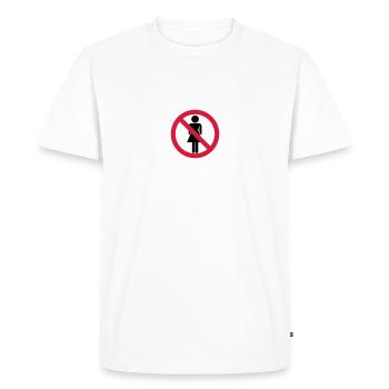 No Woman - T-shirt Premium bio Homme - blanc - Devant - Nico (187cm)