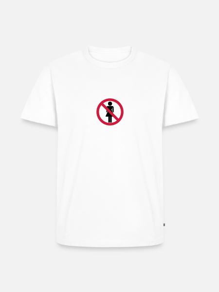No Woman - Men's Premium Organic T-Shirt - white
