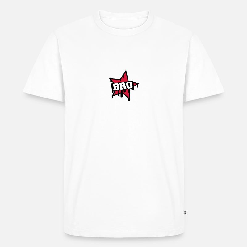 Bro Star - Männer Premium Bio T-Shirt - Weiß