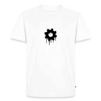 Gears Graffiti - Men's Premium Organic T-Shirt - white - Front - Nico (187cm)