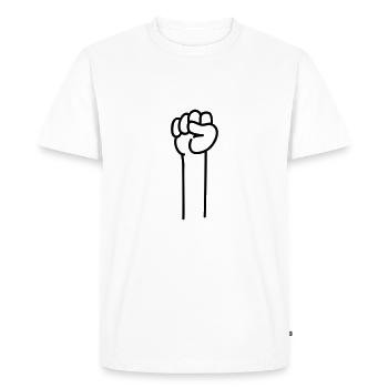 Rebellion - T-shirt Premium bio Homme - blanc - Devant - Nico (187cm)