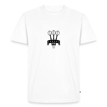 Darts Star Banner - T-shirt Premium bio Homme - blanc - Devant - Nico (187cm)