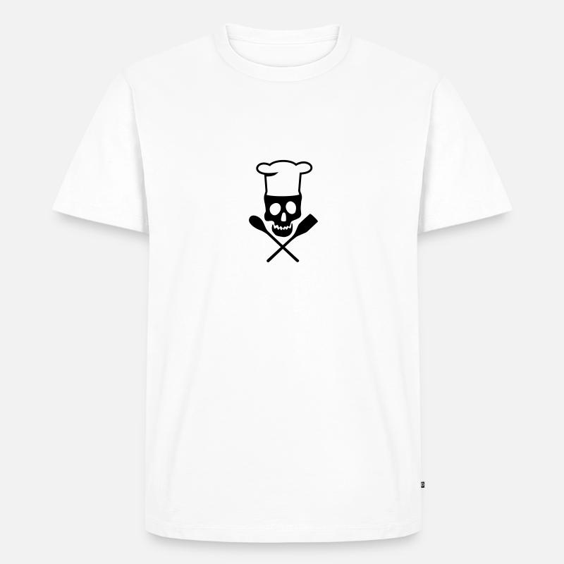 Koch - Männer Premium Bio T-Shirt - Weiß