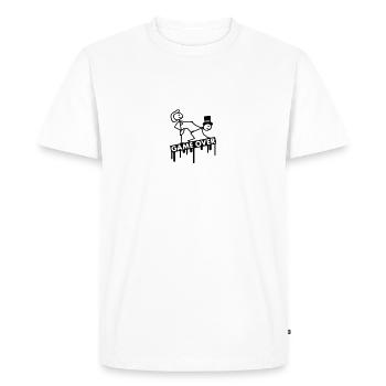 bachelor_party_game_over - Men's Premium Organic T-Shirt - white - Front - Nico (187cm)
