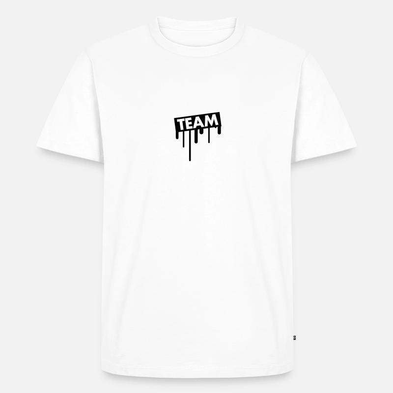 team_graffiti - Männer Premium Bio T-Shirt - Weiß