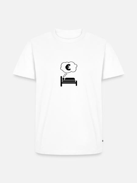 Money Dream - Männer Premium Bio T-Shirt - Weiß