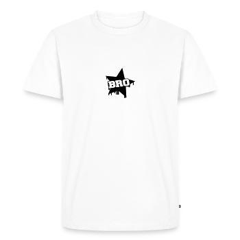 Bro - T-shirt Premium bio Homme - blanc - Devant - Nico (187cm)
