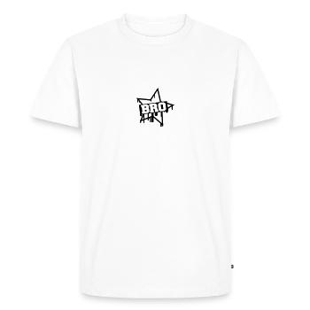 Bro Star - T-shirt Premium bio Homme - blanc - Devant - Nico (187cm)