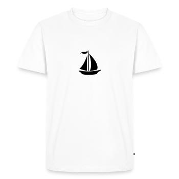 Sailing Boat - Men's Premium Organic T-Shirt - white - Front - Nico (187cm)