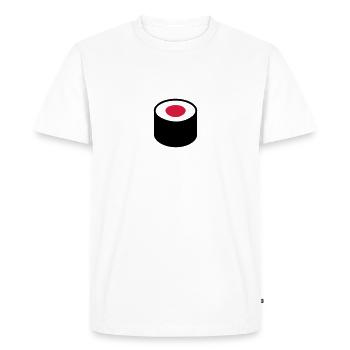 Sushi - T-shirt Premium bio Homme - blanc - Devant - Nico (187cm)