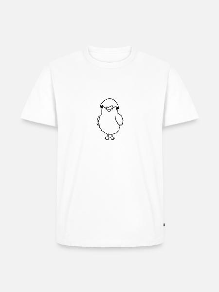 Chicas con cáscara de huevo en la cabeza - Camiseta prémium ecológica para hombre - blanco