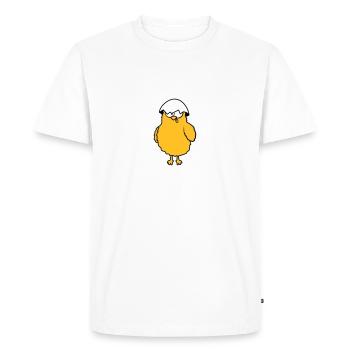 Crazy funny chicks - Men's Premium Organic T-Shirt - white - Front - Nico (187cm)
