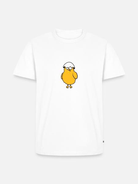 Crazy funny chicks - Men's Premium Organic T-Shirt - white