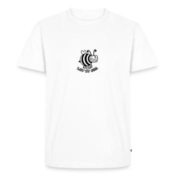 Abeille fou épais laissez-le abeille - T-shirt Premium bio Homme - blanc - Devant - Nico (187cm)