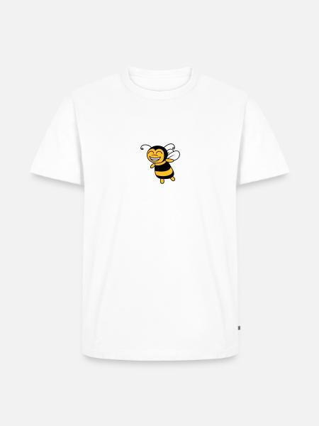 Cute little bee - Men's Premium Organic T-Shirt - white