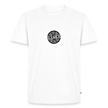 Conception de timbres Pro Gamer - T-shirt Premium bio Homme - blanc - Devant - Nico (187cm)