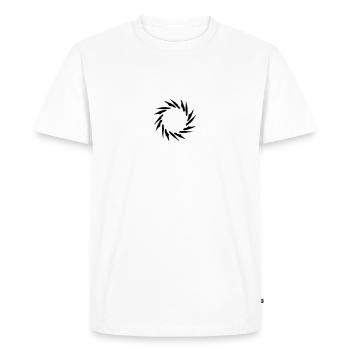 Cadre spirale - T-shirt Premium bio Homme - blanc - Devant - Nico (187cm)