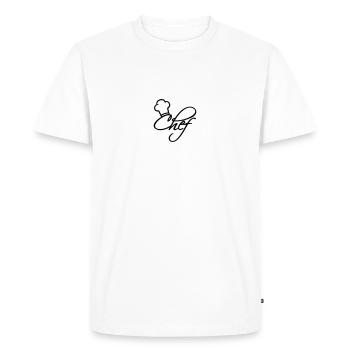 Chef exécutif toque j'adore - T-shirt Premium bio Homme - blanc - Devant - Nico (187cm)