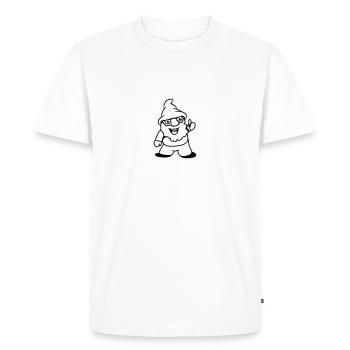 Nain pouces vers le haut - T-shirt Premium bio Homme - blanc - Devant - Nico (187cm)