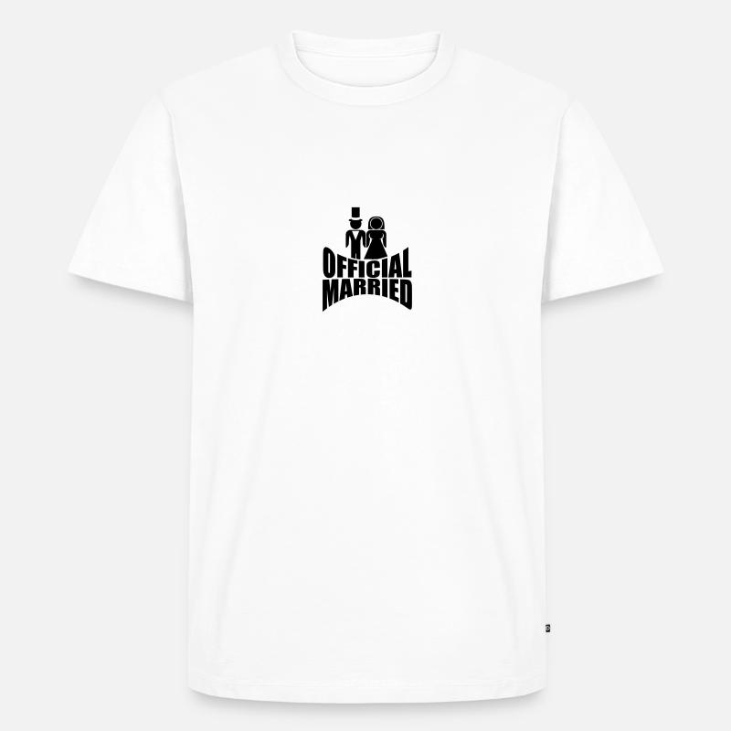 Official Married - Männer Premium Bio T-Shirt - Weiß