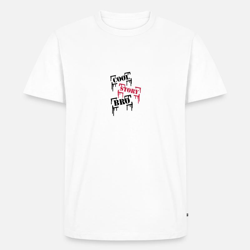 Cool Story BRO - Männer Premium Bio T-Shirt - Weiß