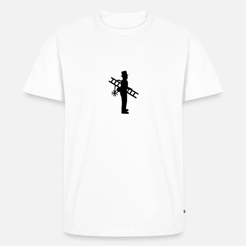 Schornsteinfeger - Männer Premium Bio T-Shirt - Weiß