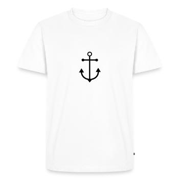 ancre - T-shirt Premium bio Homme - blanc - Devant - Nico (187cm)