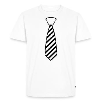 Cravate - T-shirt Premium bio Homme - blanc - Devant - Nico (187cm)