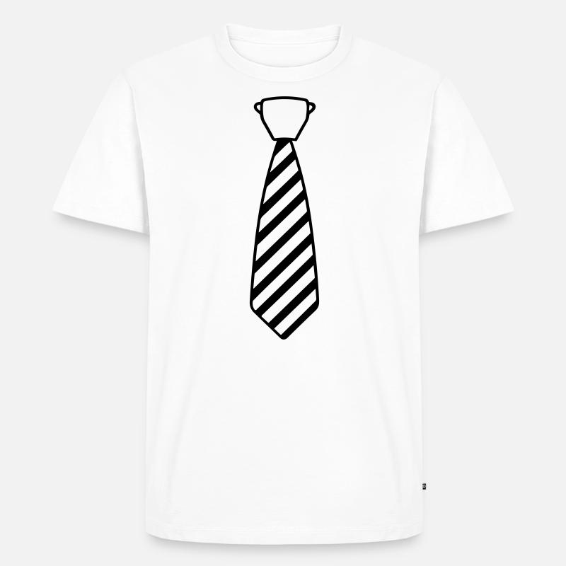 Binden - Männer Premium Bio T-Shirt - Weiß