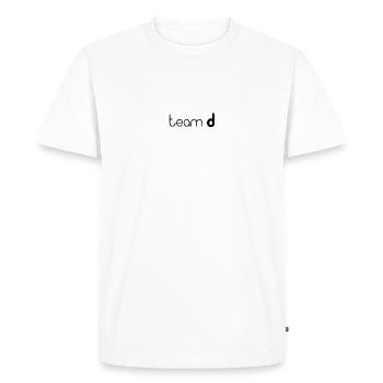 équipe d - T-shirt Premium bio Homme - blanc - Devant - Nico (187cm)