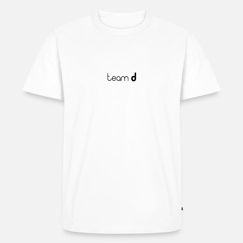 team d - Männer Premium Bio T-Shirt - Weiß