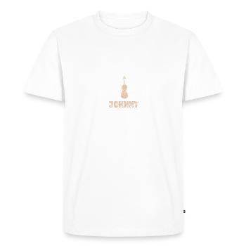 Cadeau pour Johnny - T-shirt Premium bio Homme - blanc - Devant - Nico (187cm)
