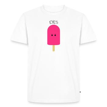 Yeux / Eskimo Limon / crème glacée / soleil d'été T-shirt - T-shirt Premium bio Homme - blanc - Devant - Nico (187cm)