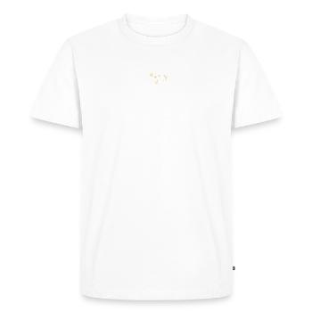 Fleurs de lune - T-shirt Premium bio Homme - blanc - Devant - Nico (187cm)