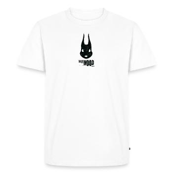 WILD WOOD SQUIRREL - BLACK - Men's Premium Organic T-Shirt - white - Front - Nico (187cm)
