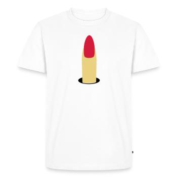 Forefinger - Men's Premium Organic T-Shirt - white - Front - Nico (187cm)