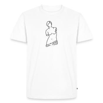 Venus of Milo - Men's Premium Organic T-Shirt - white - Front - Nico (187cm)
