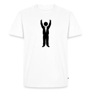 hochzeit_ja_f2 - Men's Premium Organic T-Shirt - white - Front - Nico (187cm)