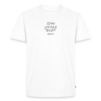 Lifestyle Time - Men's Premium Organic T-Shirt - white - Front - Nico (187cm)