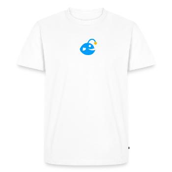 Poisson-grenouille Poisson d’eau profonde Icône graphique - T-shirt Premium bio Homme - blanc - Devant - Nico (187cm)