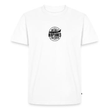 Cadeau d’atterrissage d’avion de pilote d’avion d’avion - T-shirt Premium bio Homme - blanc - Devant - Nico (187cm)