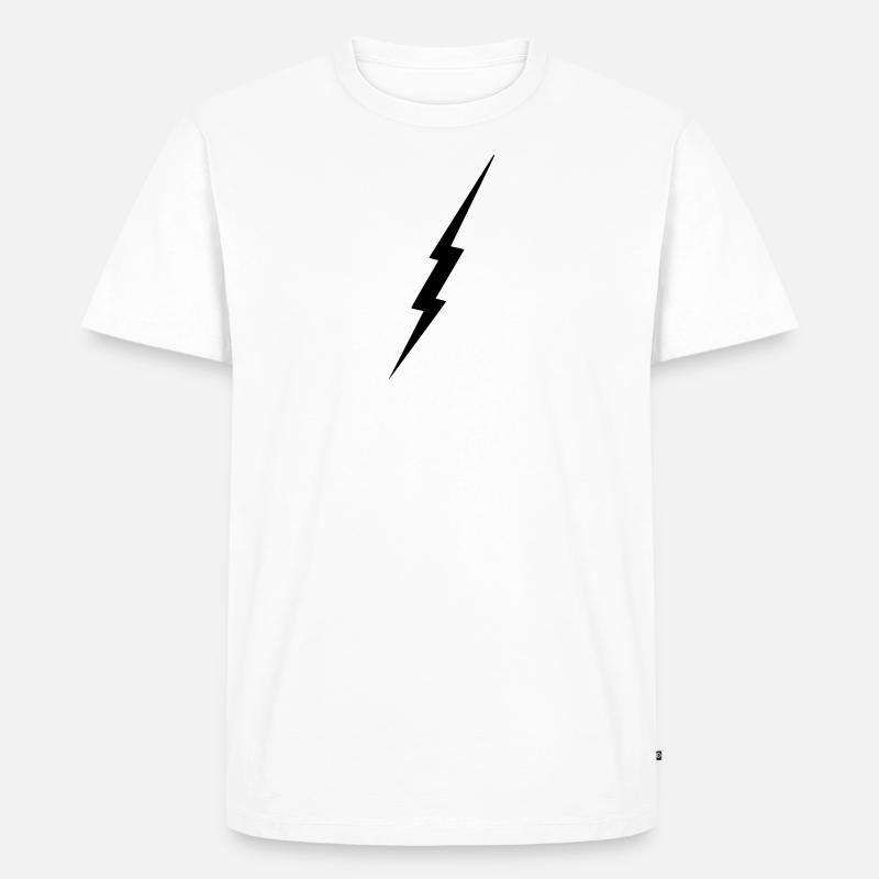 blitz - Männer Premium Bio T-Shirt - Weiß