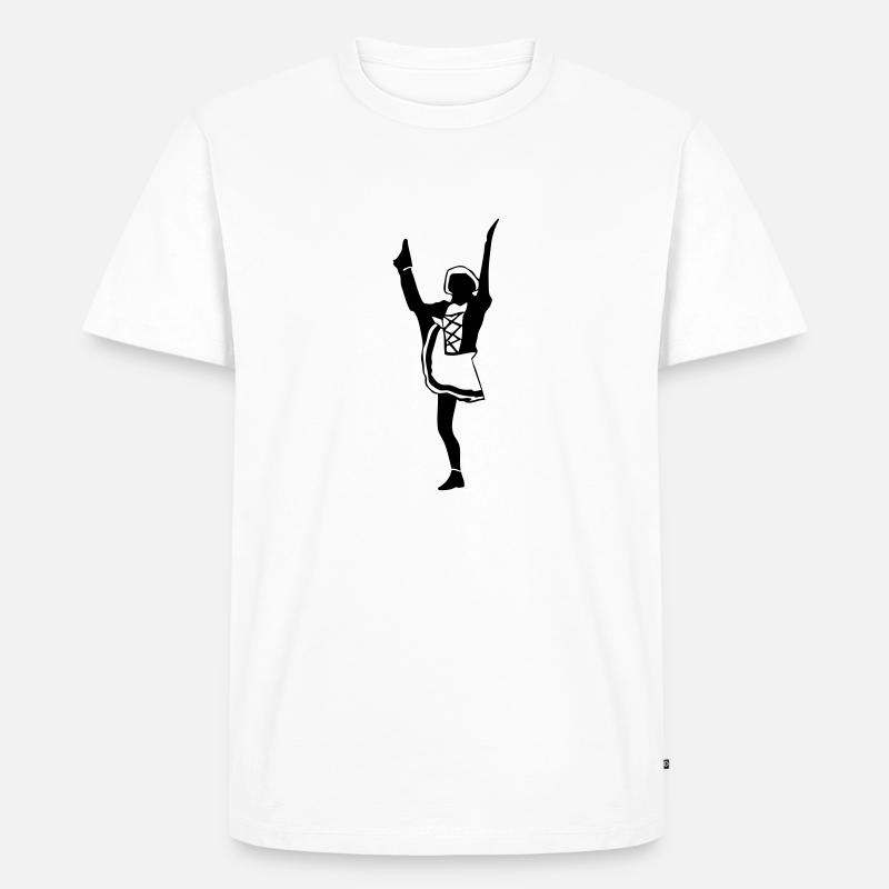 Funkenmarie - Männer Premium Bio T-Shirt - Weiß