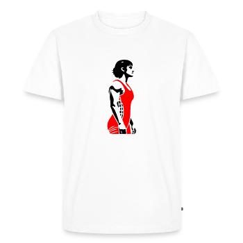 Lutter - T-shirt Premium bio Homme - blanc - Devant - Nico (187cm)