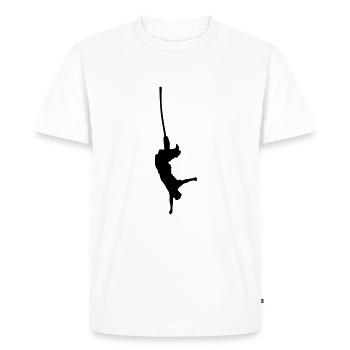 bungee jump - Men's Premium Organic T-Shirt - white - Front - Nico (187cm)