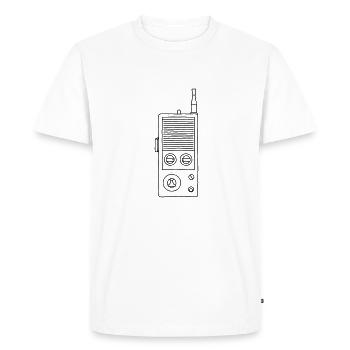 Walkie-Talkie - Men's Premium Organic T-Shirt - white - Front - Nico (187cm)
