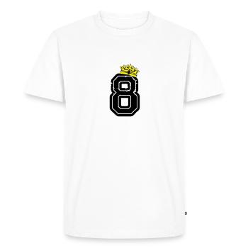 8 roi - T-shirt Premium bio Homme - blanc - Devant - Nico (187cm)