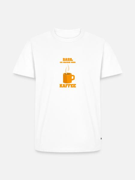Kaffetasse Basil - Männer Premium Bio T-Shirt -
