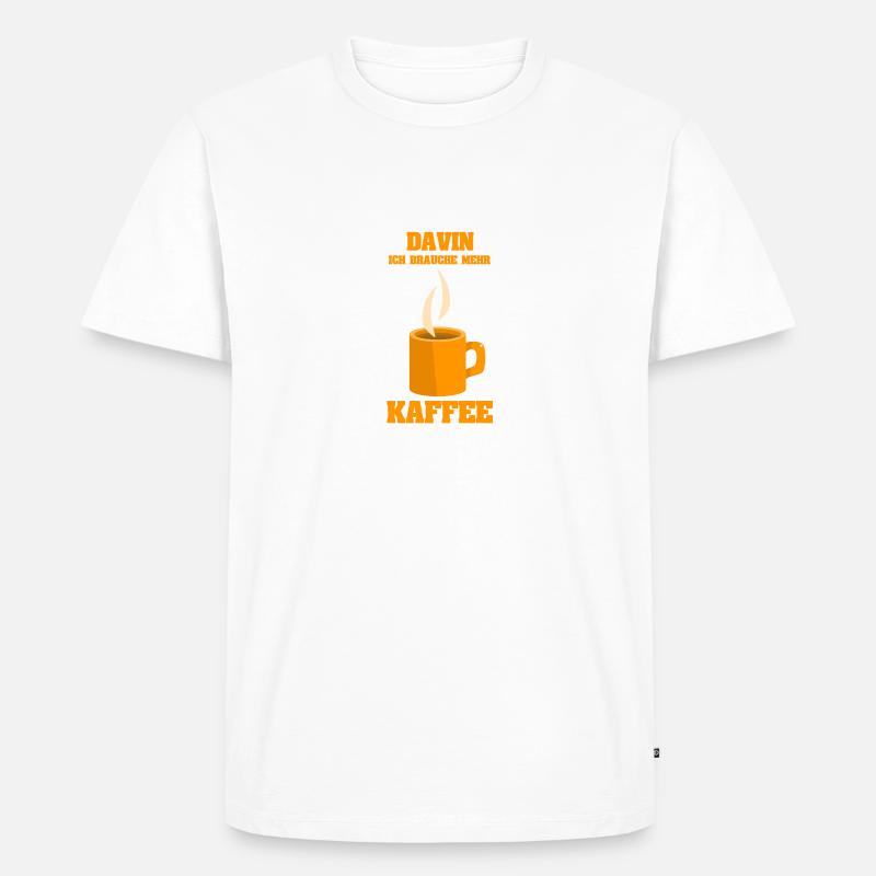 Kaffee Davin - Männer Premium Bio T-Shirt - undefined