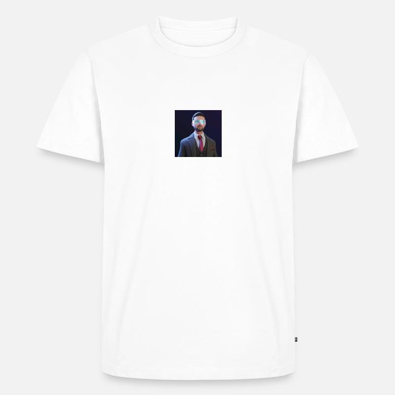 HACKER FOR BITCOIN - Männer Premium Bio T-Shirt - Weiß